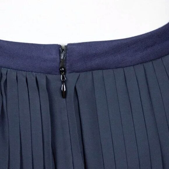 Tory Burch Black Pleated Sequins Embellished Front Holiday Christmas Party Skirt - Picture 5 of 8